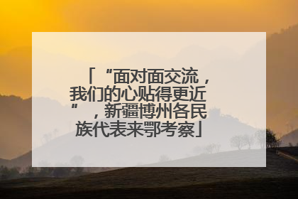 “面对面交流，我们的心贴得更近”，新疆博州各民族代表来鄂考察